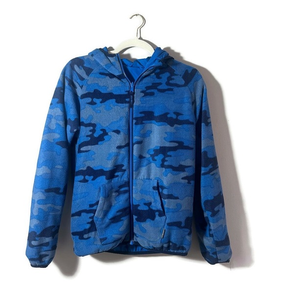 Eddie Bauer Reversible Blue Jacket Boys Size Large (14/16) - Picture 3 of 9